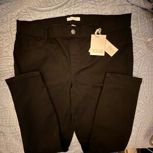 LC Lauren Conrad Black Ankle Pants with Belt Loops